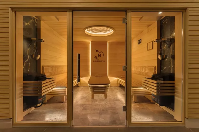 The sauna at the Hürrem Hammam Wellness & Spa
